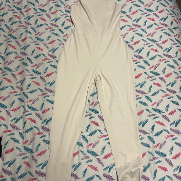 Dynamite Pants - Dynamite Cream Active Jumpsuit